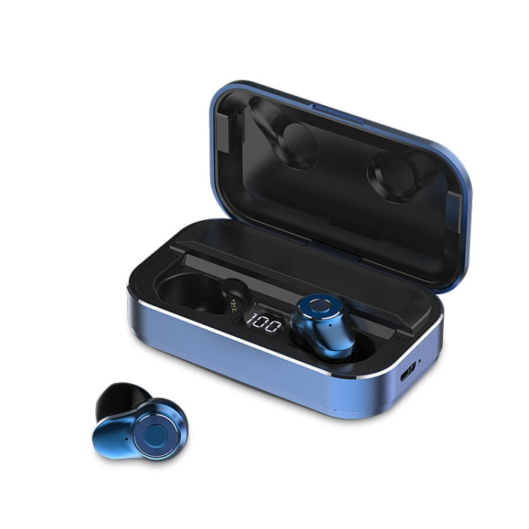 A6 TWS Bluetooth 5.0 Touch Wireless Bluetooth Earphone with Charging Box & LED Smart Digital Display, Support Voice Assistant & Memory Connection & HD Call