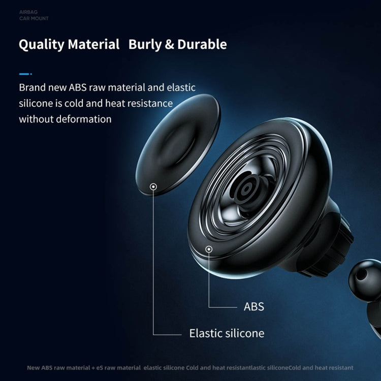 ROCK Universal Vacuum Air Bag Vent Car Phone Holder (Black)