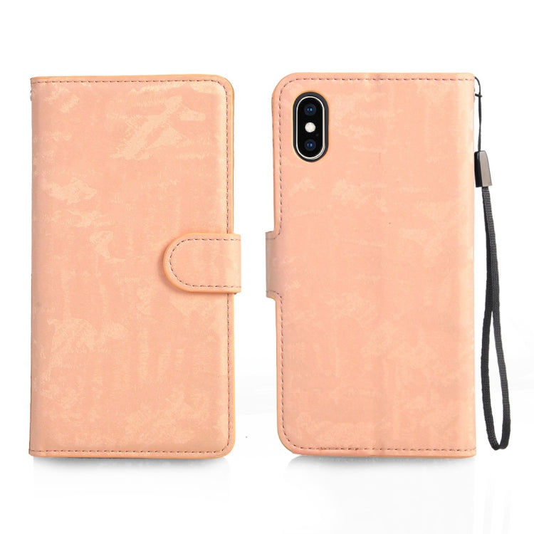 For iPhone X / XS Horizontal Flip 3D Gradient Color PU + TPU Leather Case with Holder & Card Slots & Photo frame