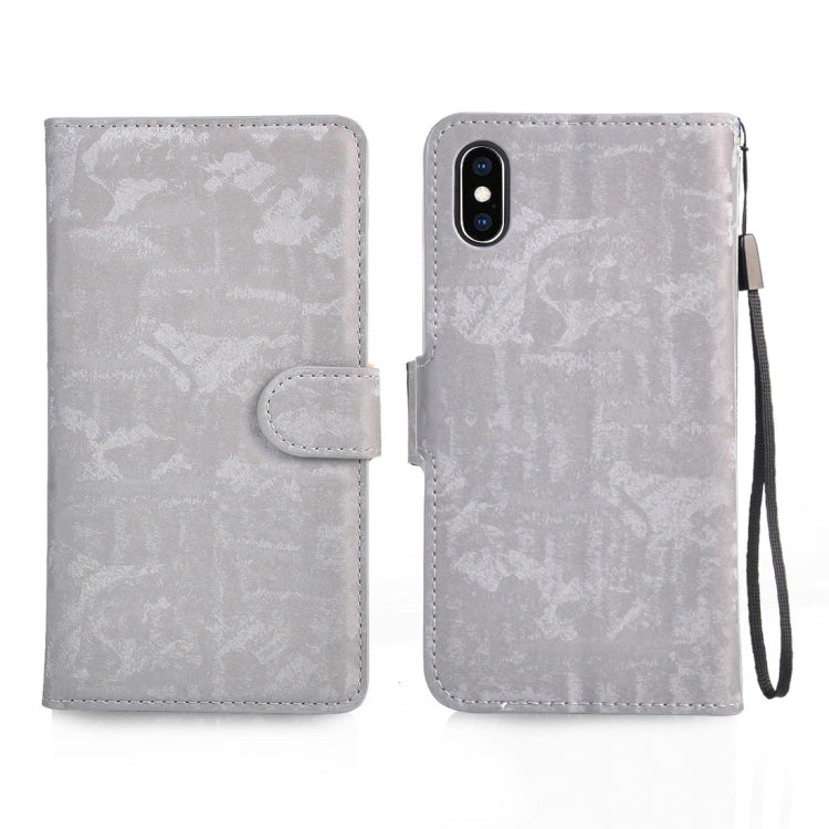 For iPhone X / XS Horizontal Flip 3D Gradient Color PU + TPU Leather Case with Holder & Card Slots & Photo frame