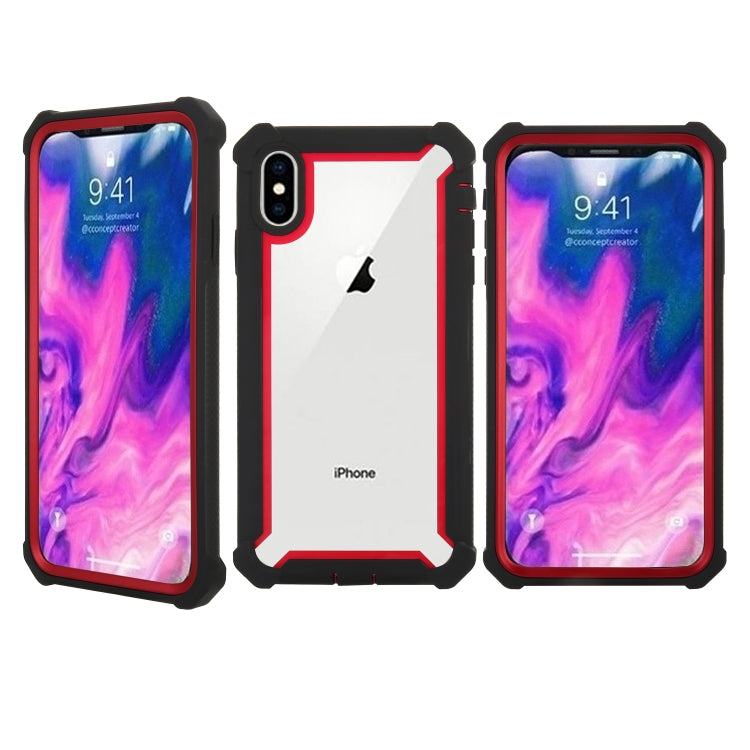 For iPhone X / XS Four-corner Shockproof All-inclusive Transparent Space Case