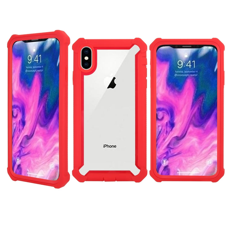 For iPhone X / XS Four-corner Shockproof All-inclusive Transparent Space Case