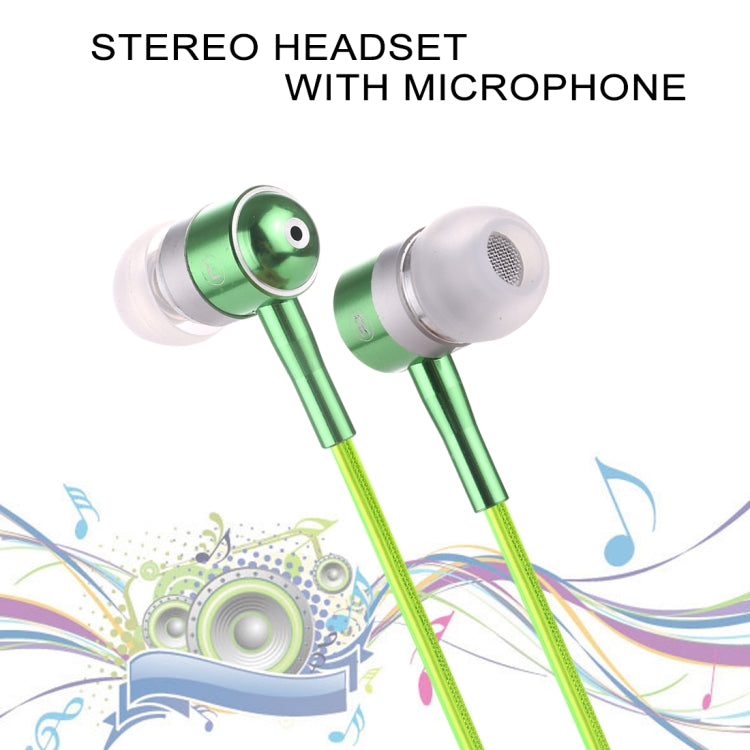 1.1m 3.5mm Plug Universal Stereo Visible EL Flowing Light Earphones with Mic