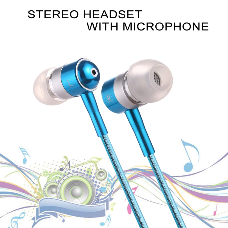 1.1m 3.5mm Plug Universal Stereo Visible EL Flowing Light Earphones with Mic