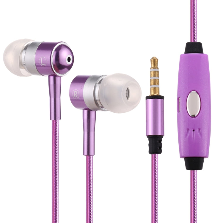 1.1m 3.5mm Plug Universal Stereo Visible EL Flowing Light Earphones with Mic