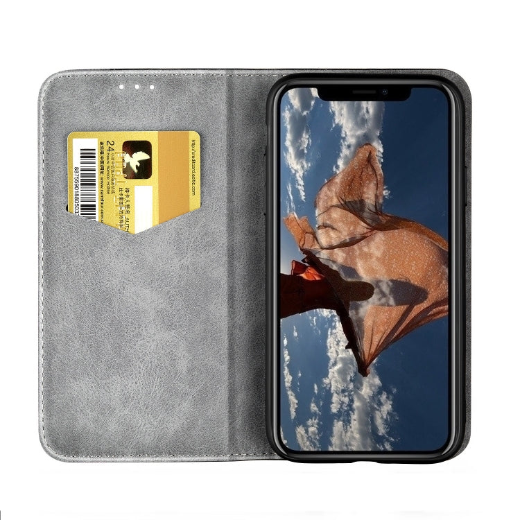For iPhone X Business Solid Color Stitching Horizontal Flip Leather Case with Holder & Card Slots & Wallet & Lanyard