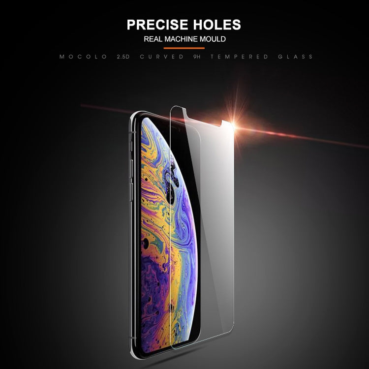 For iPhone XS / X mocolo 0.33mm 9H 2.5D Tempered Glass Film(Transparent)