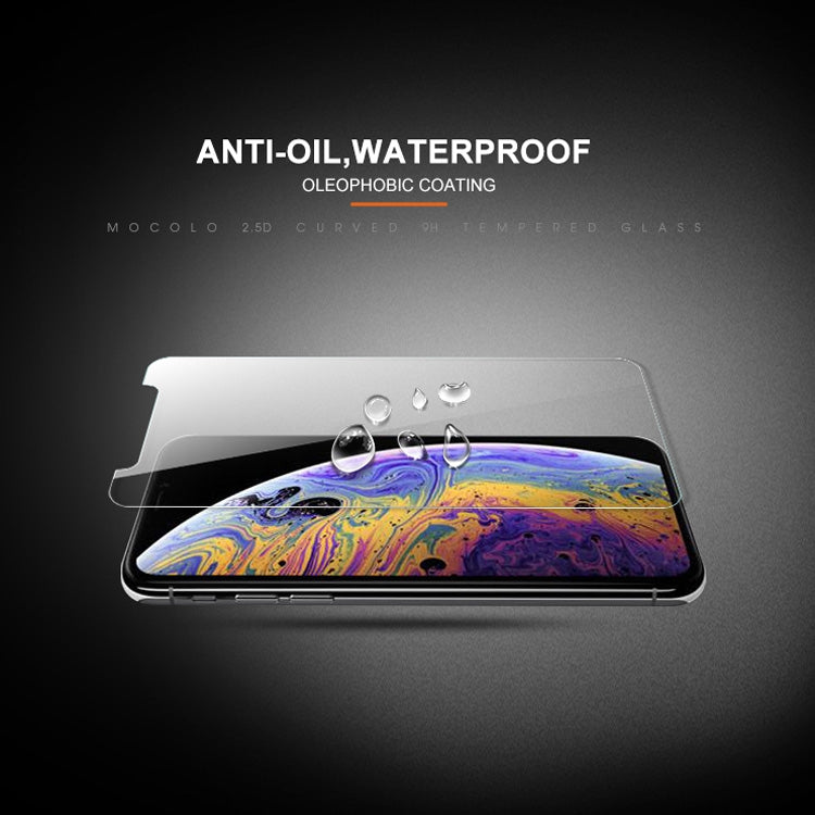 For iPhone XS / X mocolo 0.33mm 9H 2.5D Tempered Glass Film(Transparent)
