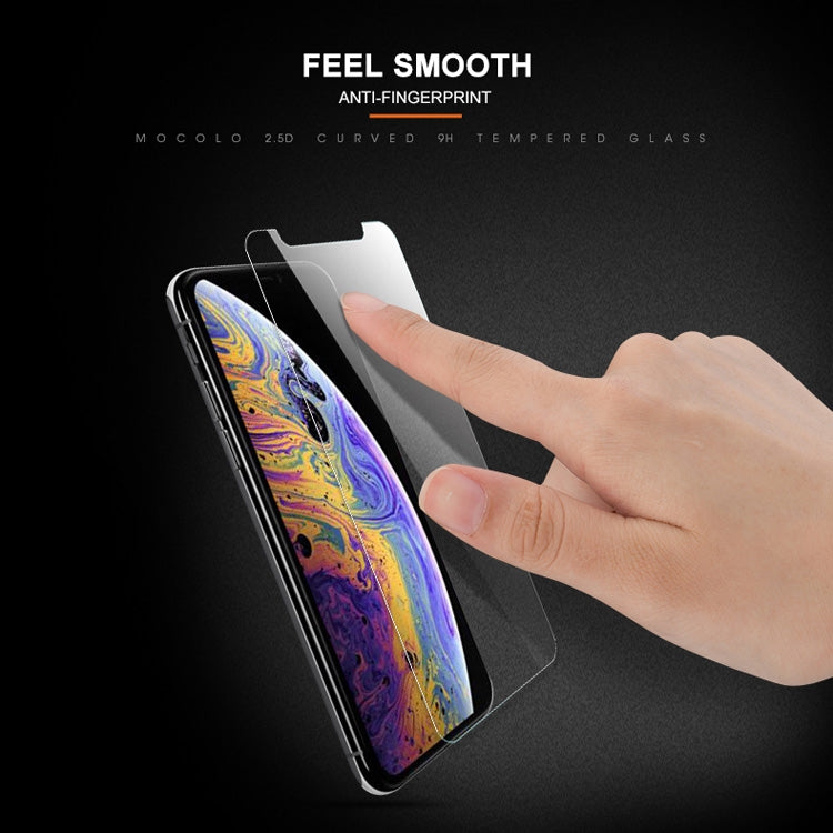 For iPhone XS / X mocolo 0.33mm 9H 2.5D Tempered Glass Film(Transparent)
