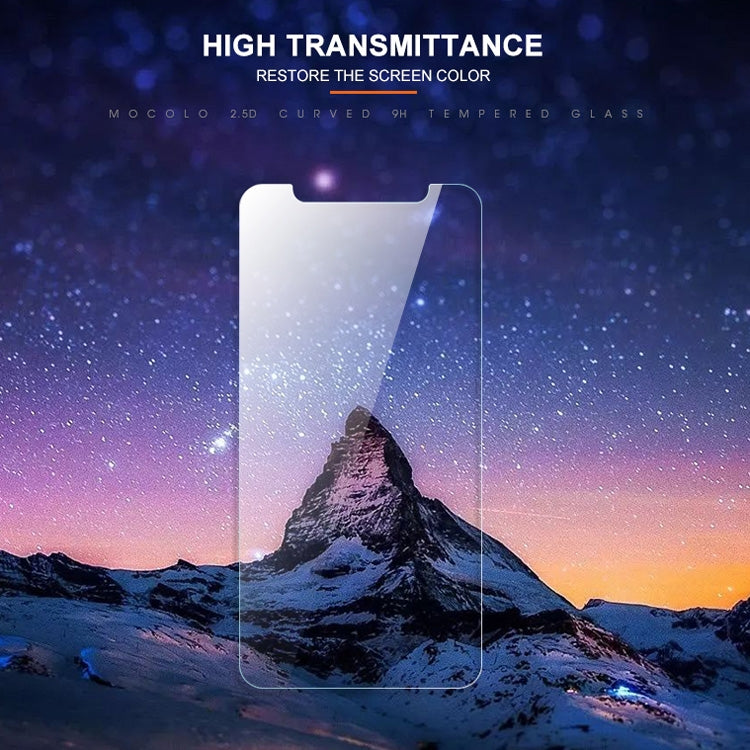 For iPhone XS / X mocolo 0.33mm 9H 2.5D Tempered Glass Film(Transparent)