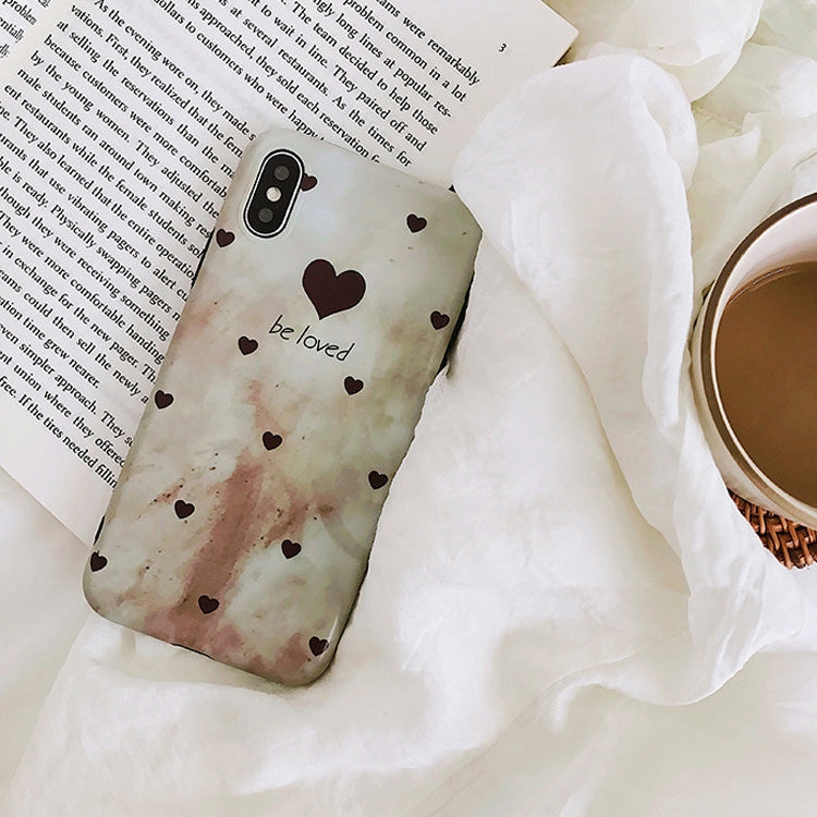 For iPhone X / XS Retro Beloved Pattern Shockproof IMD Soft TPU Case