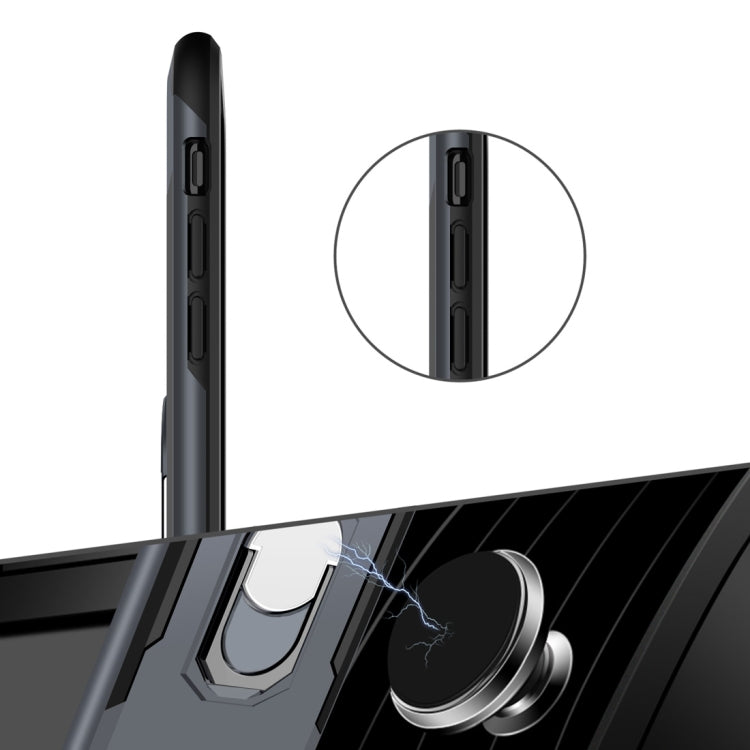 For iPhone X / XS GKK Magnetic 360 Degree Rotation Ring Holder PC + TPU Armor Case