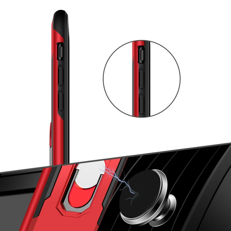 For iPhone X / XS GKK Magnetic 360 Degree Rotation Ring Holder PC + TPU Armor Case