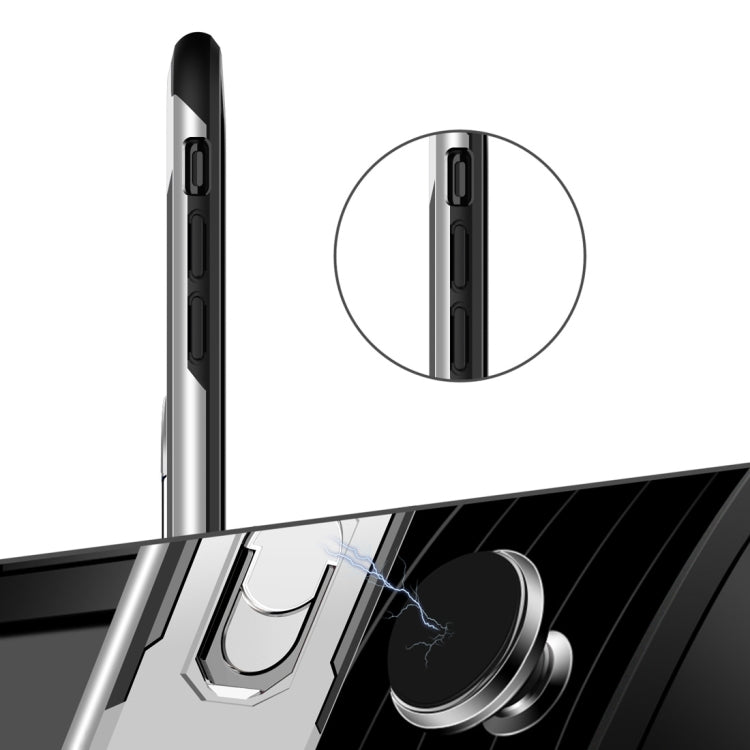For iPhone X / XS GKK Magnetic 360 Degree Rotation Ring Holder PC + TPU Armor Case