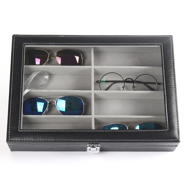 8 Grids Portable Sunglasses Protective Storage Box