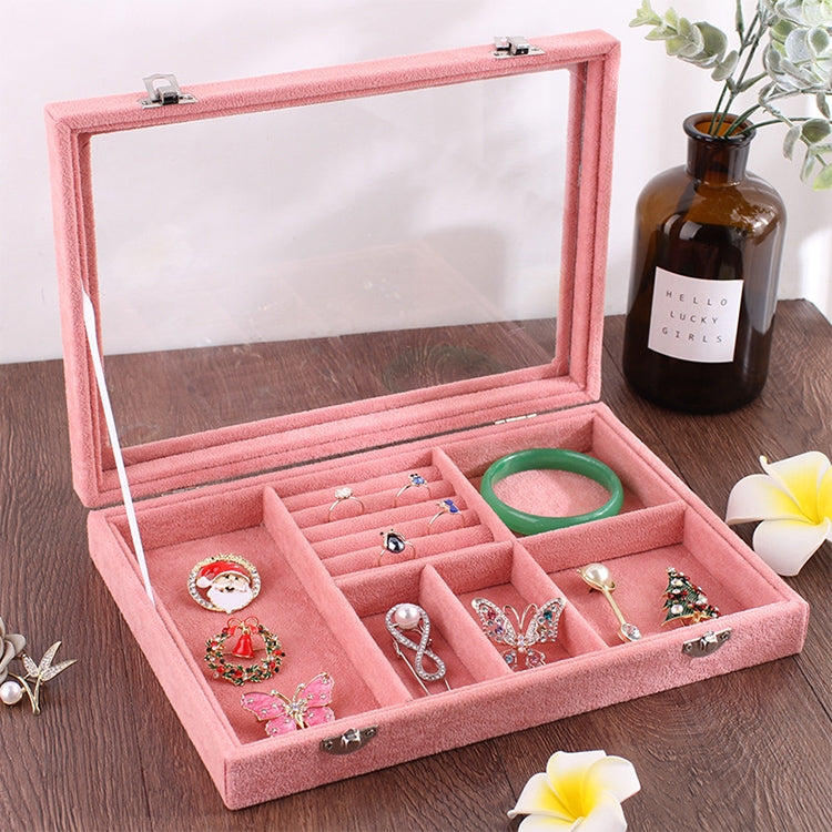 6 In 1 Multi-function Ear Stud Earrings Bracelet Pendant Necklace Ring Jewelry Protective Display Storage Box