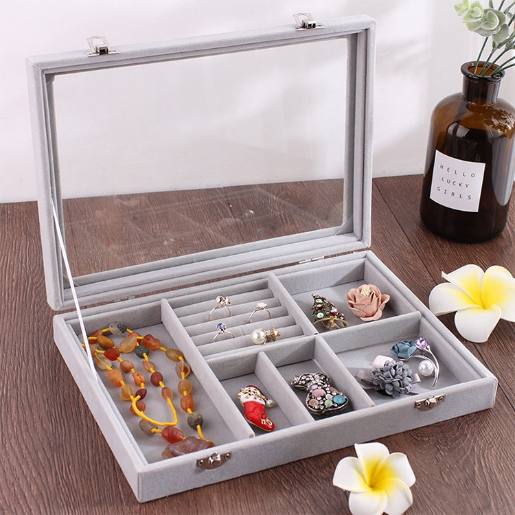 6 In 1 Multi-function Ear Stud Earrings Bracelet Pendant Necklace Ring Jewelry Protective Display Storage Box