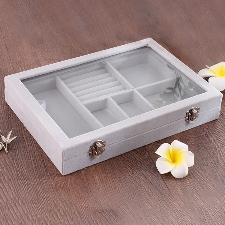 6 In 1 Multi-function Ear Stud Earrings Bracelet Pendant Necklace Ring Jewelry Protective Display Storage Box