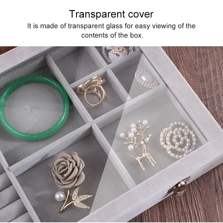 6 In 1 Multi-function Ear Stud Earrings Bracelet Pendant Necklace Ring Jewelry Protective Display Storage Box