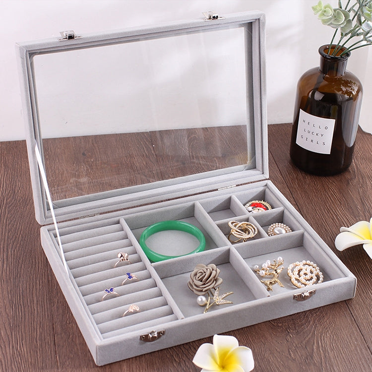5 In 1 Multi-function Ear Stud Earrings Bracelet Pendant Necklace Ring Jewelry Protective Display Storage Box
