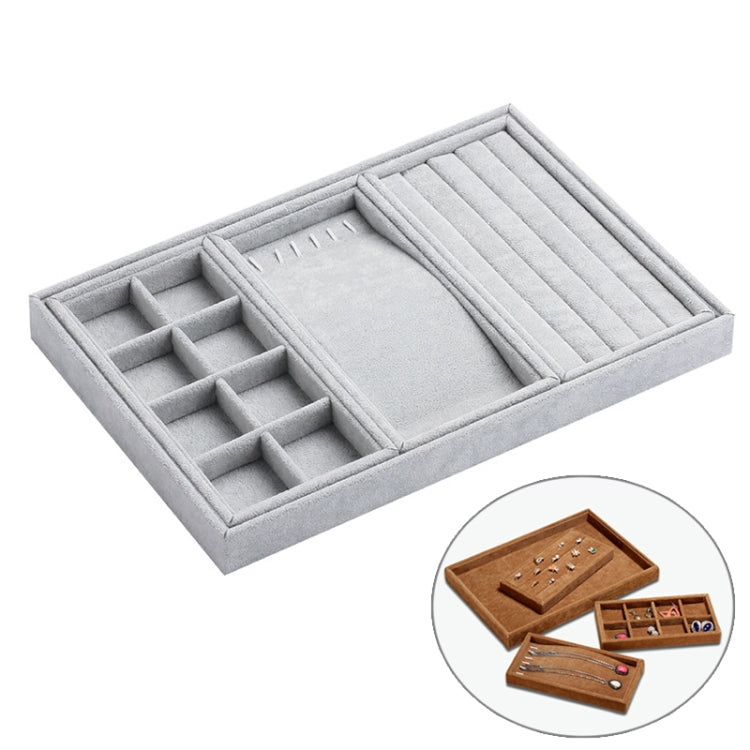 Creative Multi-function Desktop Jewelry Suede Storage Box