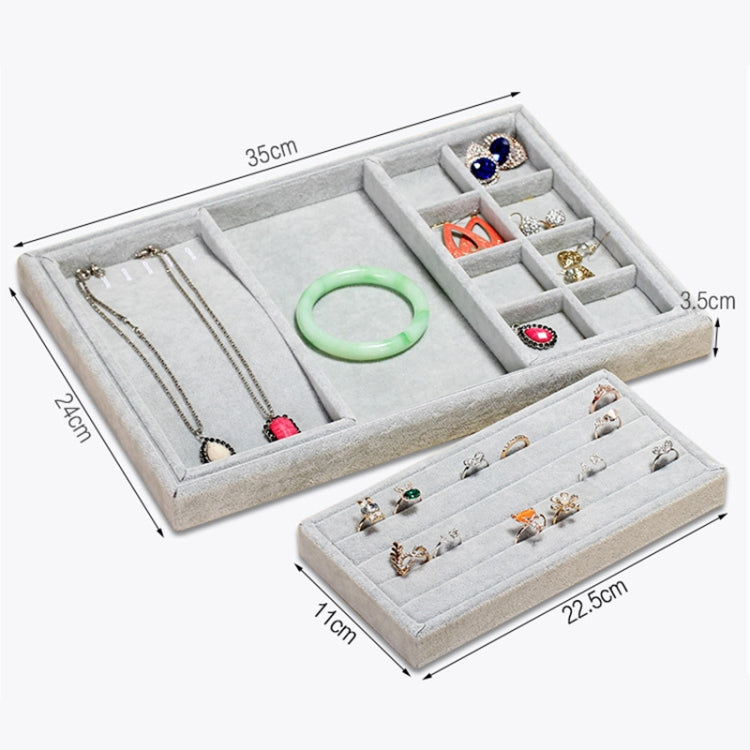 Creative Multi-function Desktop Jewelry Suede Storage Box