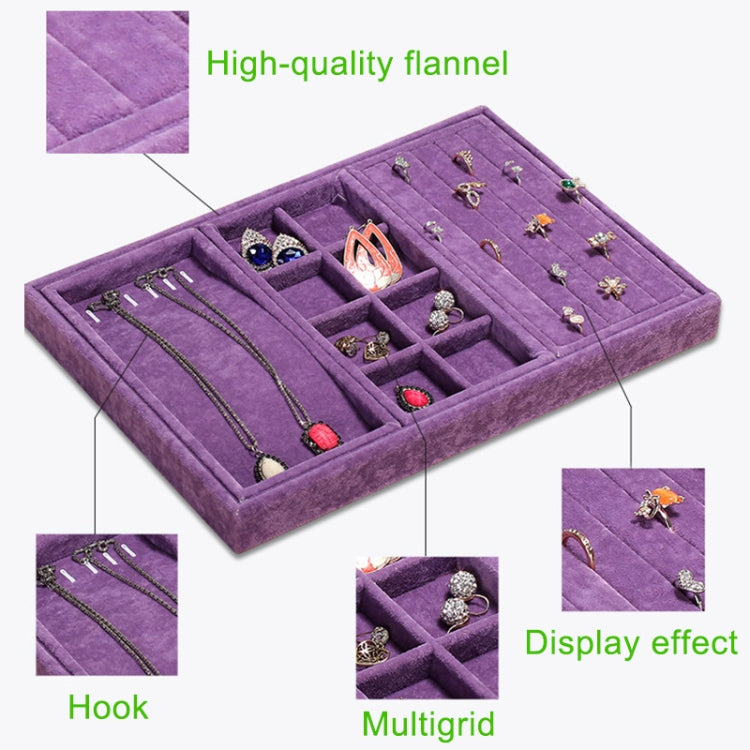 Creative Multi-function Desktop Jewelry Suede Storage Box