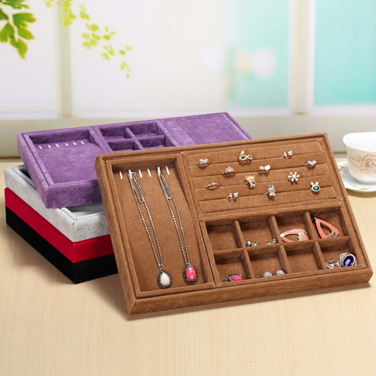 Creative Multi-function Desktop Jewelry Suede Storage Box