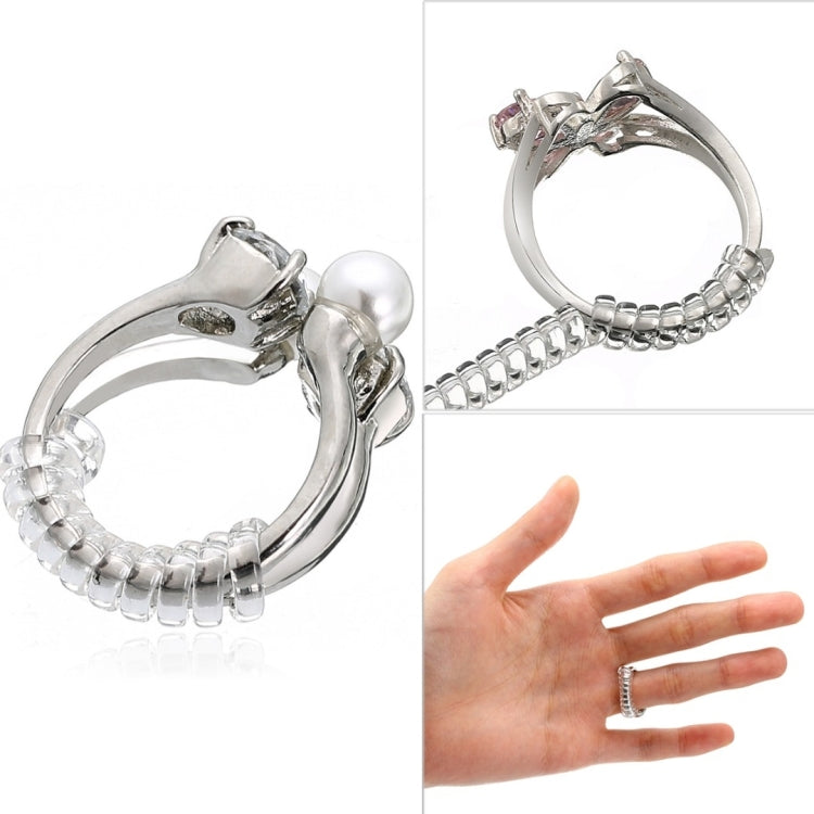 12 PCS 5mm 10cm Ring Size Tightener Reducer Resizing Tools Ring Spiral Adjuster for Male