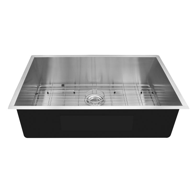 [US Warehouse] Stainless Steel Single Bowl Kitchen Sink, Size: 32 x 19 x 9 inch