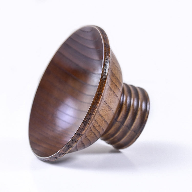 Natural Jujube Wooden Bowl High Foot Rice Bowl (Wood)