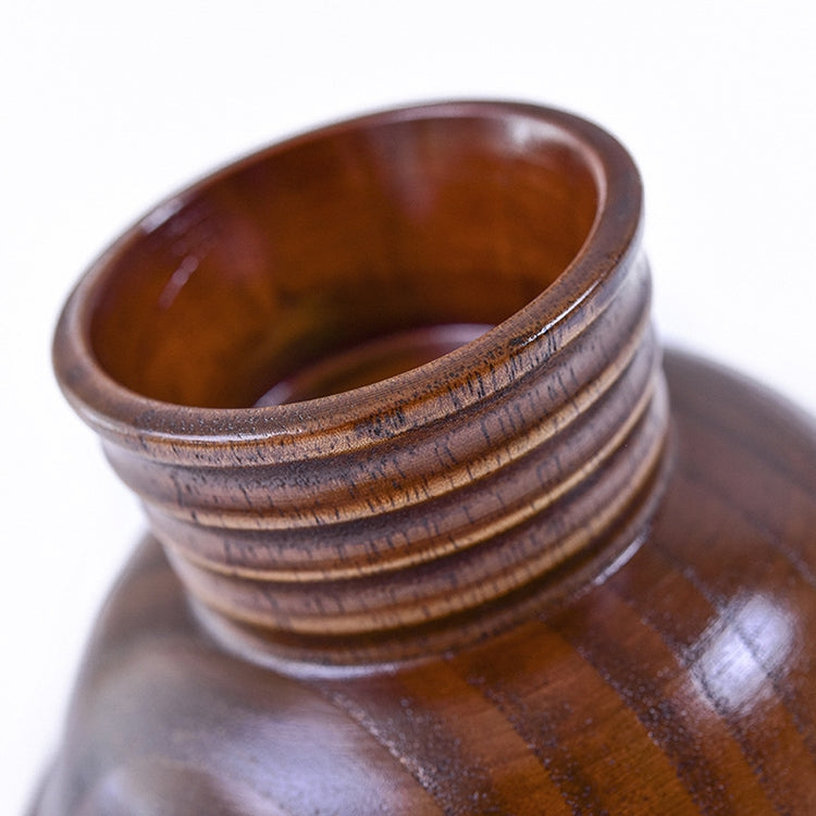 Natural Jujube Wooden Bowl High Foot Rice Bowl (Wood)