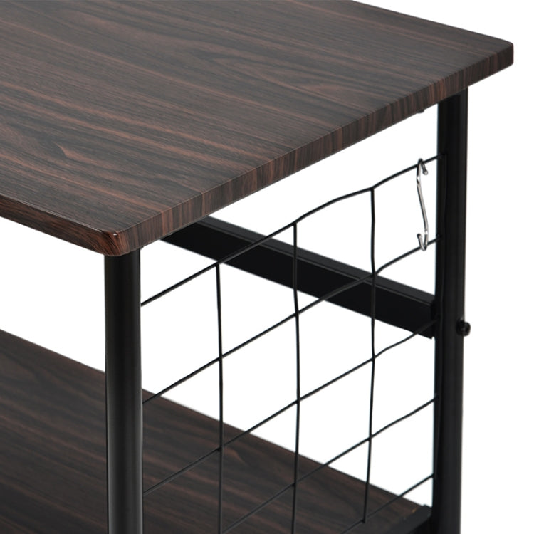 [JPN Warehouse] PVC Kitchen Shelf Range Hood Bracket with Removable Basket & Shelf, Size: 90.5 x 59.5 x 45.8cm(Black)