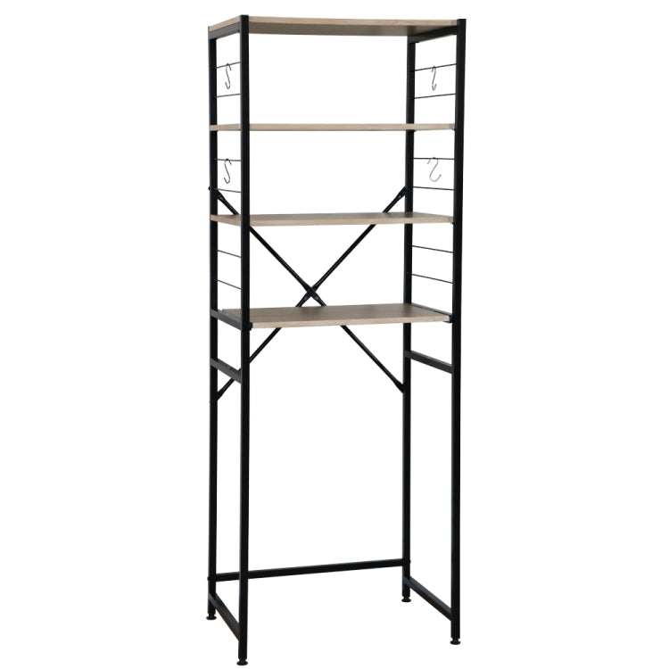 [JPN Warehouse] Four-layer PVC kitchen Shelf Range Hood Bracket with Removable Shelf, Size: 170 x 60.3 x 43.8cm