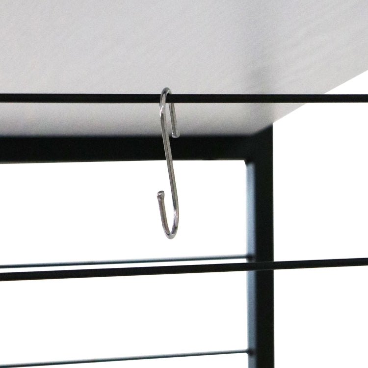 [JPN Warehouse] Four-layer PVC kitchen Shelf Range Hood Bracket with Removable Shelf, Size: 170 x 60.3 x 43.8cm