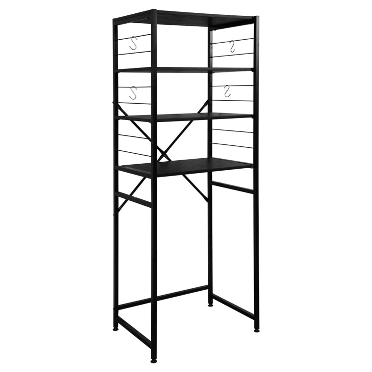 [JPN Warehouse] Four-layer PVC kitchen Shelf Range Hood Bracket with Removable Shelf, Size: 170 x 60.3 x 43.8cm