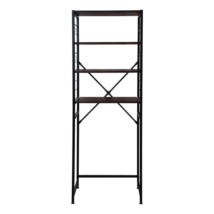 [JPN Warehouse] Four-layer PVC kitchen Shelf Range Hood Bracket with Removable Shelf, Size: 170 x 60.3 x 43.8cm