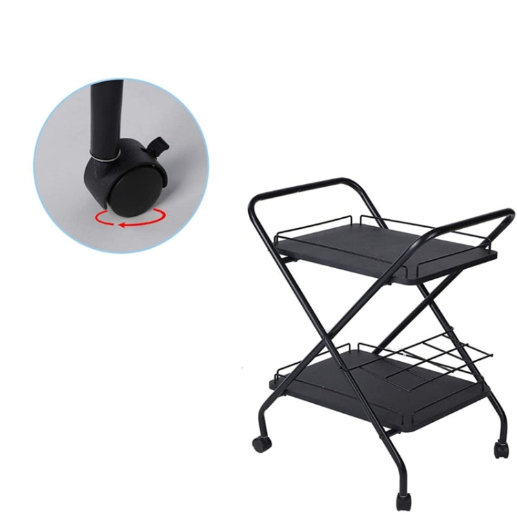 [US Warehouse] Metal Bar Service Car with Wine Rack & Wheels, Size: : 23.7x17.5x27.5 inch