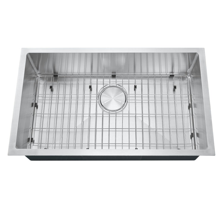 [US Warehouse] Stainless Steel Kitchen Sink Combination with Faucet, Size: 30x18x9 inch