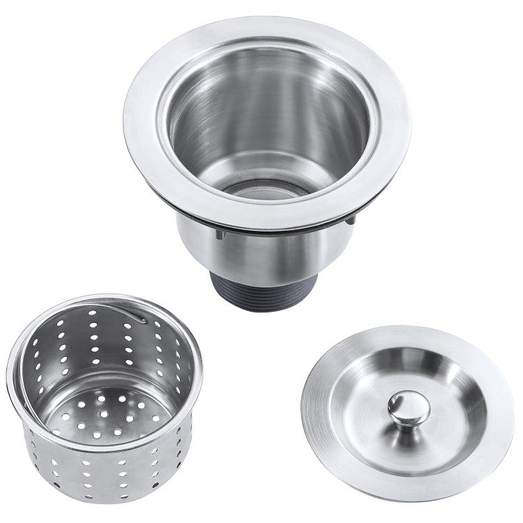 [US Warehouse] Stainless Steel Single Bowl Kitchen Sink, Size: 23x18x9 inch