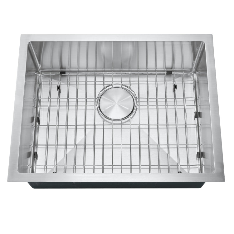 [US Warehouse] Stainless Steel Single Bowl Kitchen Sink, Size: 23x18x9 inch