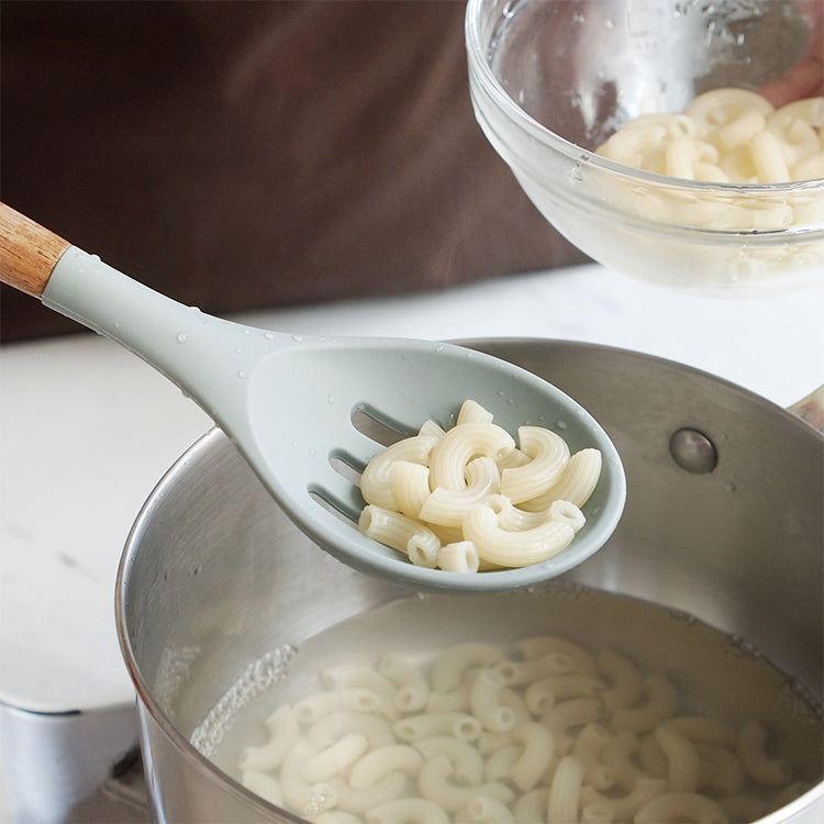 12 in 1 Silicone Wood Handle Heat-resistant Cooking Cutlery Sets Kitchen Tools