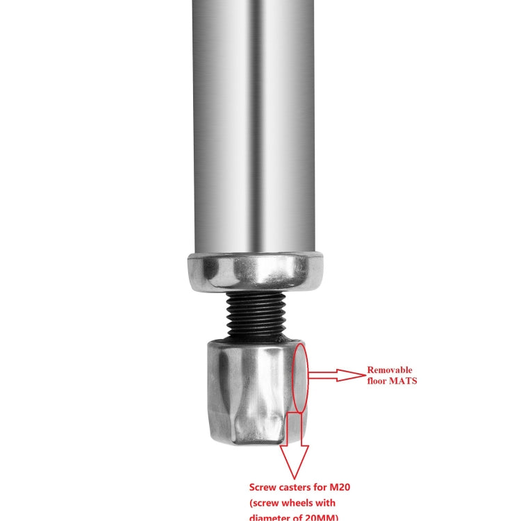 [US Warehouse] Heavy Duty Stainless Steel Workbench Kitchen Food Preparation Table Double Shelf, Size: 48 x 35 x 24 inch