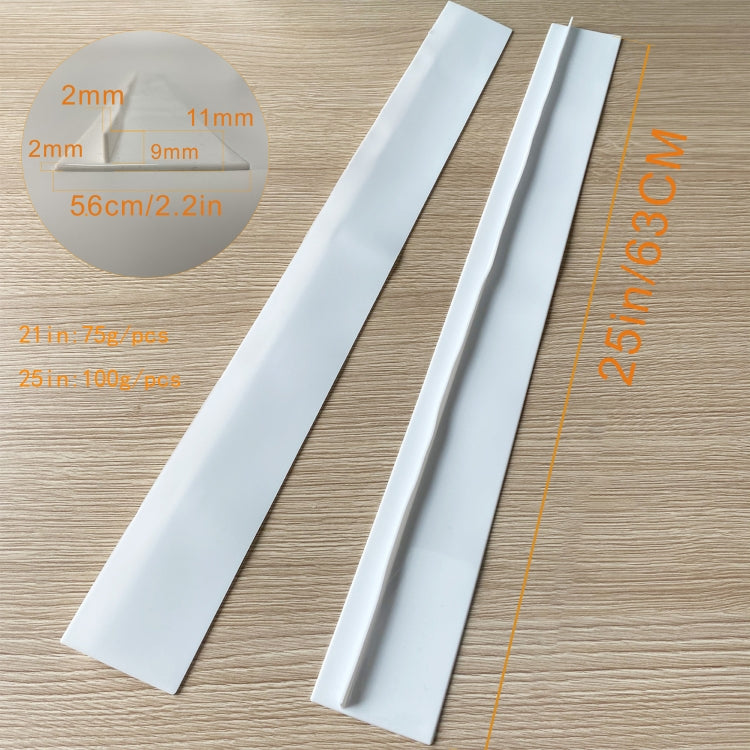 2 PCS 25 inches Gas Stove Slit Strip Antifouling Dustproof Waterproof Kitchen Sealing Strip