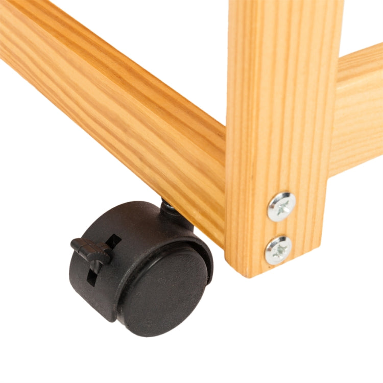 [US Warehouse] 360-degree Universal Wheel Movable Double-row Shelf Kitchen Dining Room Storage Cabinet Dining Car, Size: 67 x 37 x 75cm