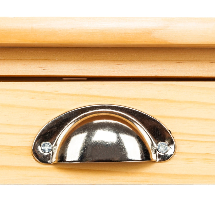 [US Warehouse] 360-degree Universal Wheel Movable Double-row Shelf Kitchen Dining Room Storage Cabinet Dining Car, Size: 67 x 37 x 75cm