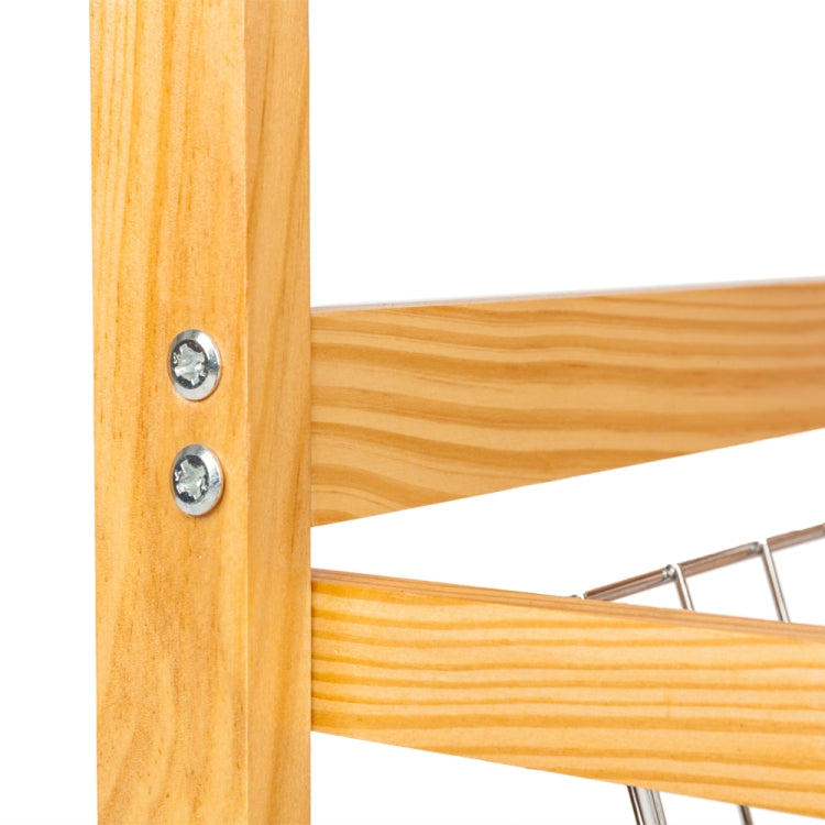 [US Warehouse] 360-degree Universal Wheel Movable Double-row Shelf Kitchen Dining Room Storage Cabinet Dining Car, Size: 67 x 37 x 75cm