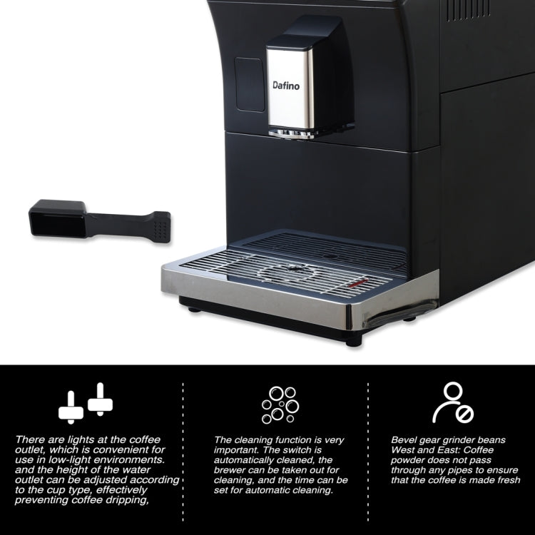 [US Warehouse] Dafino-206 Automatic Espresso Coffee Machine, US Plug
