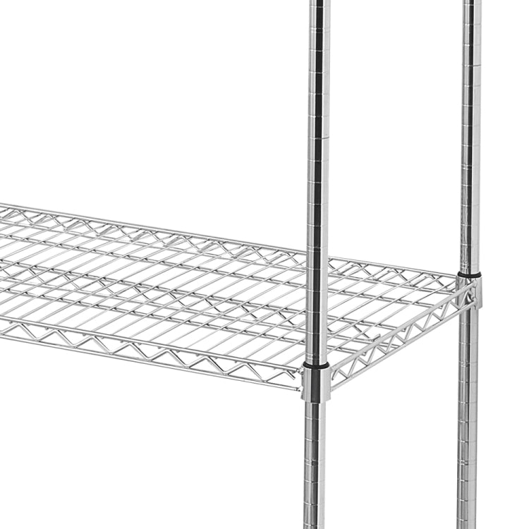 [US Warehouse] Heavy Duty Stainless Steel Workbench 4-Tier Adjustable Wire Shelf, Size: 150 x 45 x 180cm