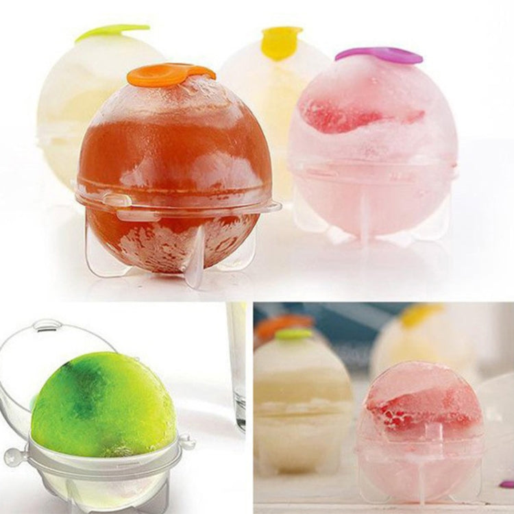 4 in 1 Spherical Ice Cream Mold Set DIY Mini Ice Lattice Silicone Ice Maker Size: S